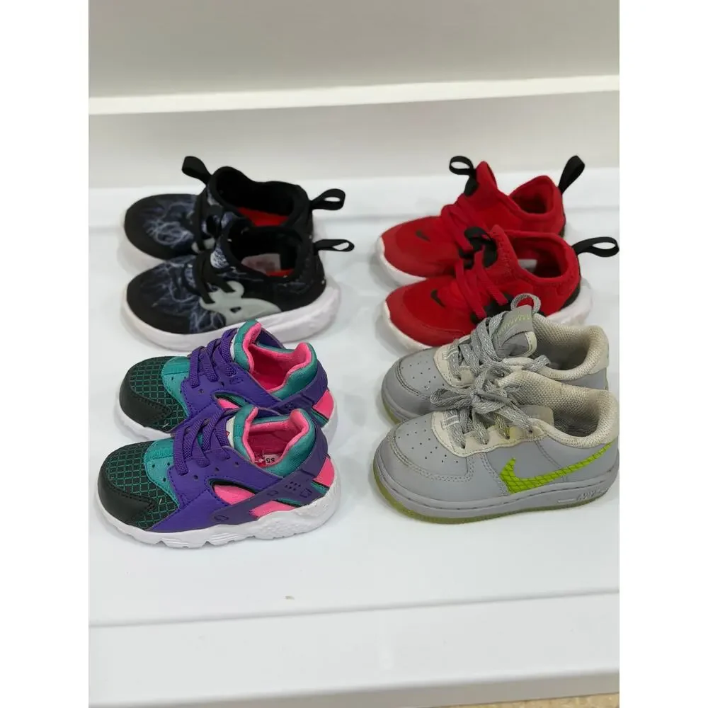 Nike Toddlers Sneakers Lot of 4 Size 6C CD7415 BQ4004